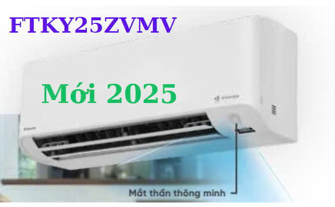 Điều hòa Daikin inverter 9000 Btu FTKY25ZVMV Model mới 2025