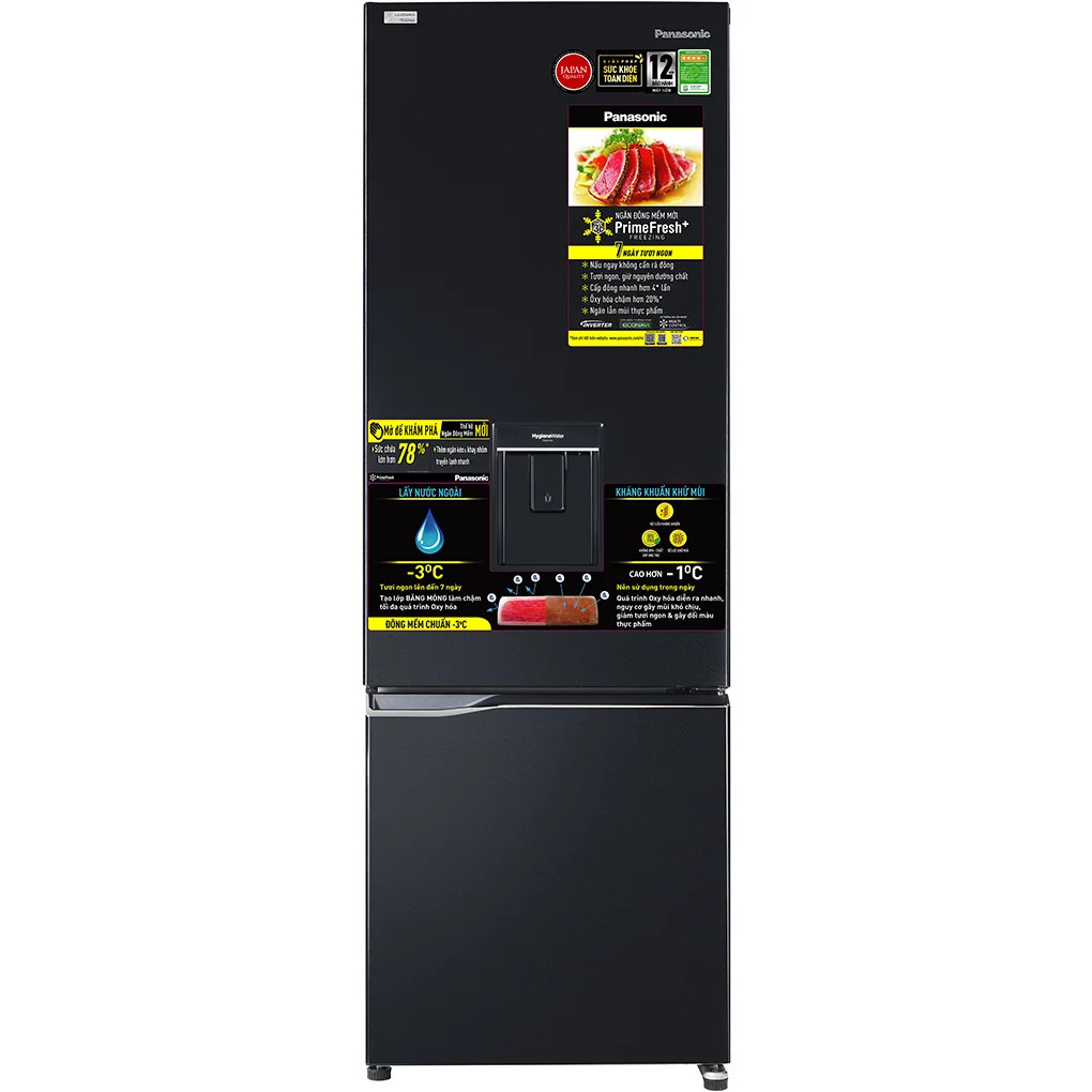 Tủ lạnh Panasonic Inverter 322 lít NR-BC360WKVN