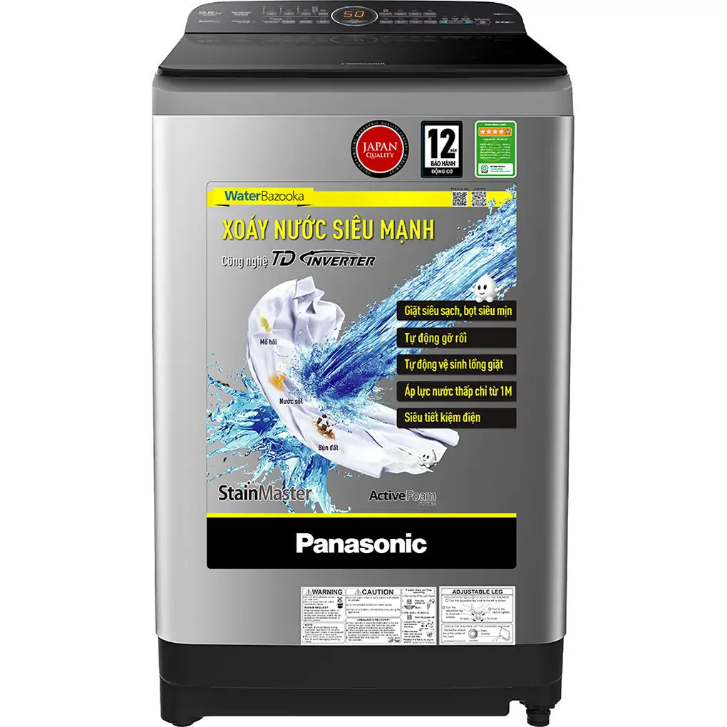 Máy giặt cửa trên Panasonic Inverter 9.5 kg NA-FD95X1LRV