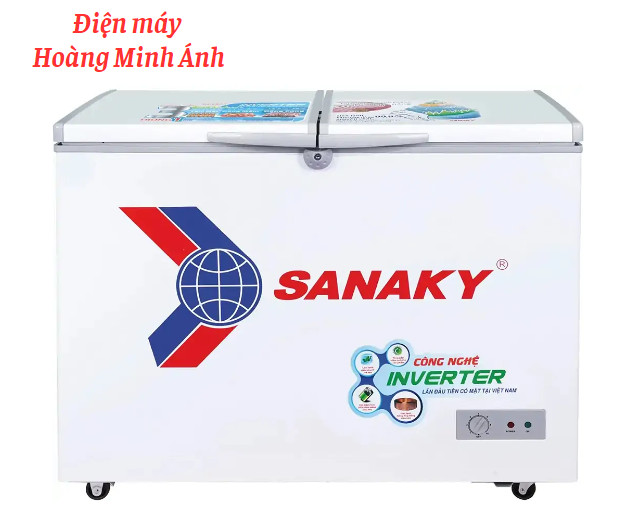 Tủ Đông Sanaky inverter 270 lít, 2 cánh 1 ngăn đông VH-3699A3
