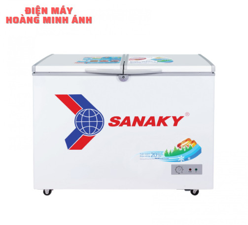 Tủ Đông Sanaky 305 lít, 2 cánh mở 1 ngăn đông VH-4099A1