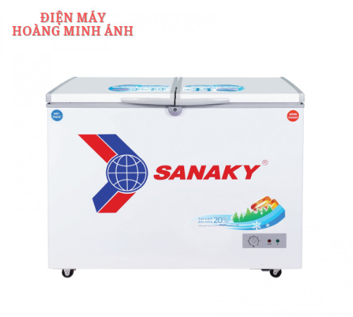 Tủ Đông Sanaky 280 lít, 2 ngăn đông mát 2 cánh mở VH-4099W1