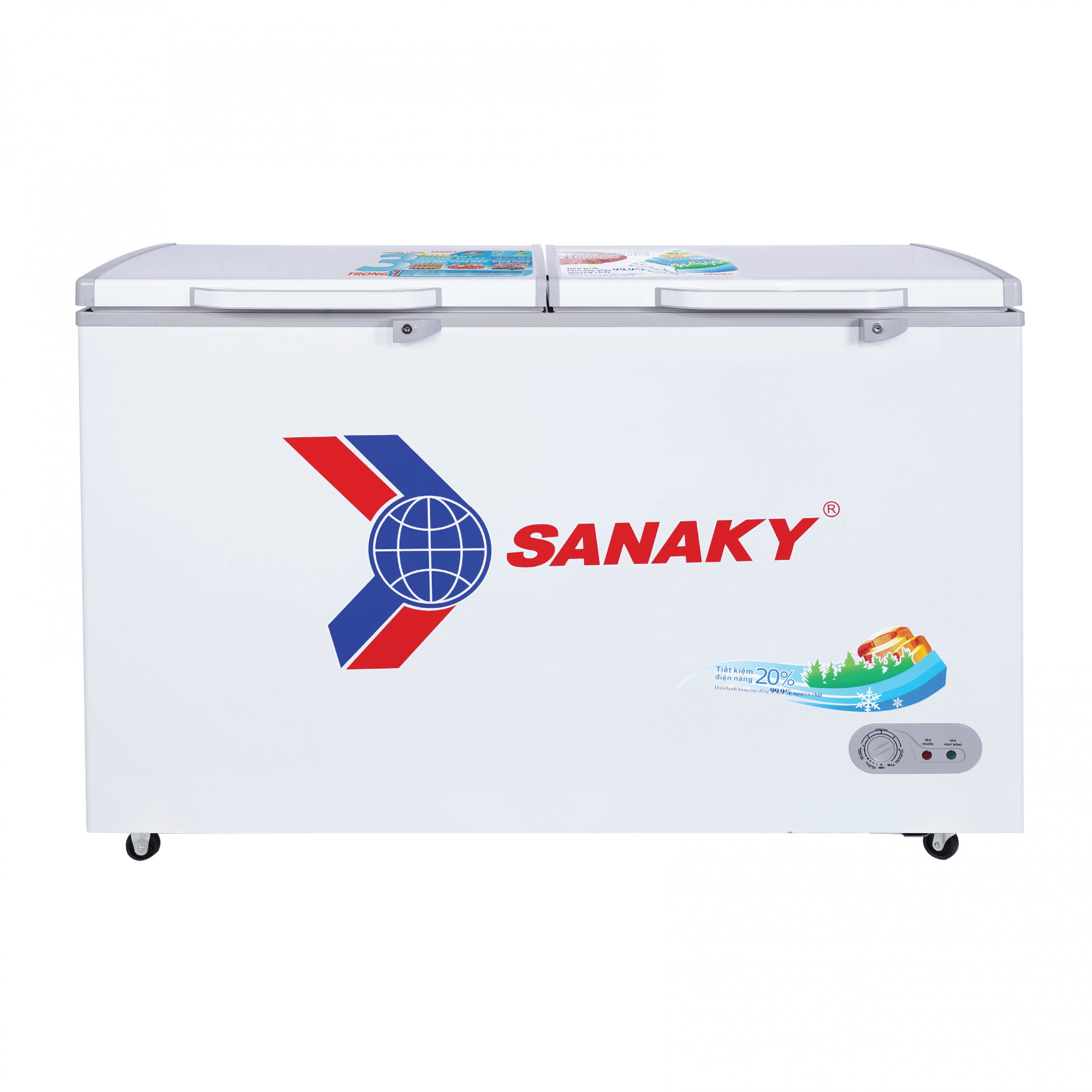Tủ Đông Sanaky 410 lít, 1 ngăn đông, 2 cánh mở VH-5699HY