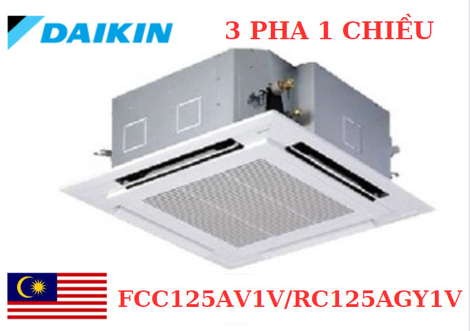 Điều hòa âm trần Daikin 42.000Btu 1 chiều 3 pha FCC125AV1V/RC125AGY1V