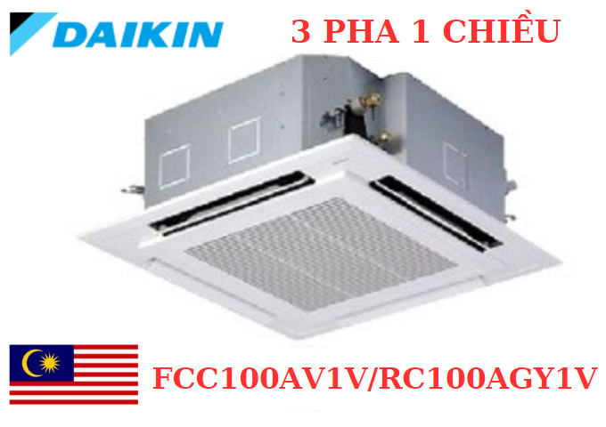 Điều hòa âm trần Daikin 36.000Btu 1 chiều 3 pha FCC100AV1V/RC100AGY1V
