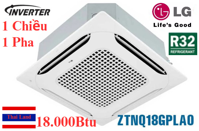Điều hòa âm trần inverter LG 18000Btu 1 pha 1 chiều ZTNQ18GPLA0/ZUAB1