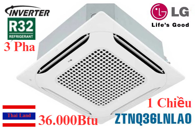 Điều hòa âm trần LG inverter 36000Btu 3 pha 1 chiều ZTNQ36LNLA0/ZUAD3