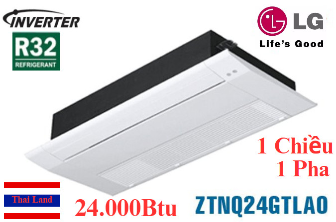 Điều hòa âm trần LG inverter 1 hướng thổi 24000Btu 1 chiều 1 pha ZTNQ24GTLA0/ZUAC1