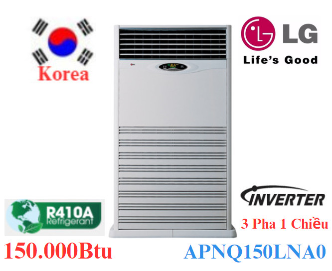 Điều hòa tủ đứng LG 150.000Btu inverter 3 pha 1 chiều APNQ150LNA0/APUQ150LNA0