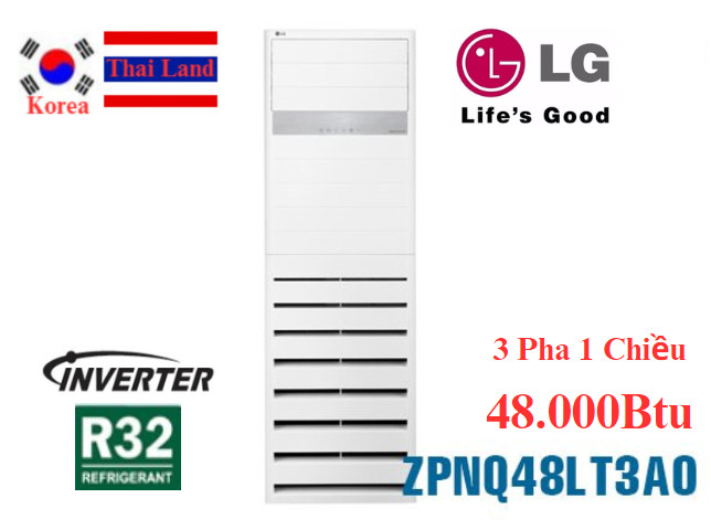 Điều hòa tủ đứng LG 48000Btu inverter 3 pha 1 chiều ZPNQ48LT3A0/ZUAD3