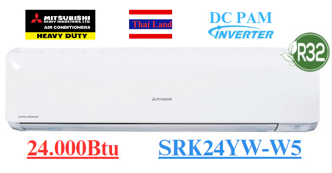 Điều hòa Mitsubishi heavy inverter 24000 BTU 1 chiều SRK24YW-W5
