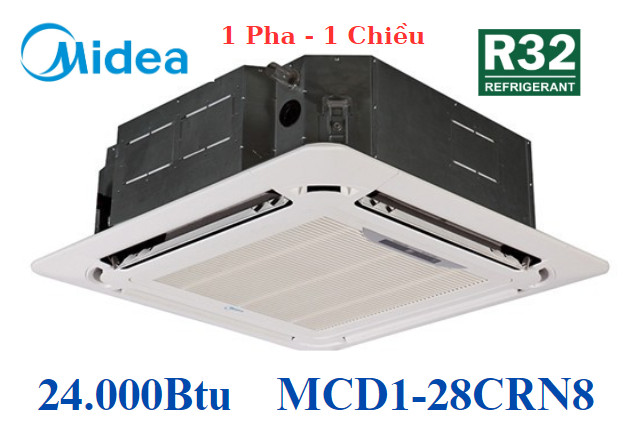 Điều hòa âm trần Midea 24000BTU 1 chiều gas R32 MCD1-28CRN8