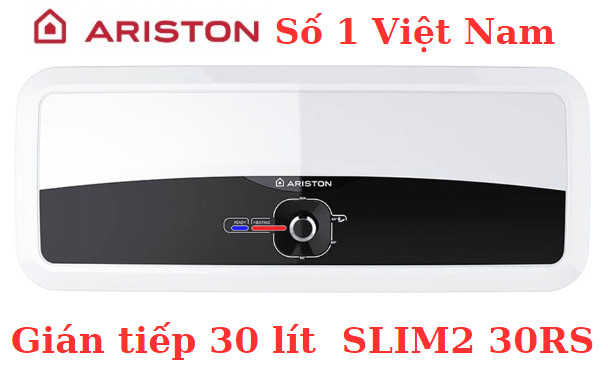 Máy nước nóng gián tiếp Ariston 30 lít ngang SLim2 30 RS