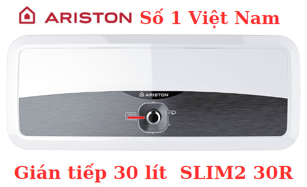 Bình nước nóng gián tiếp Ariston 30 lít ngang SLim2 30R