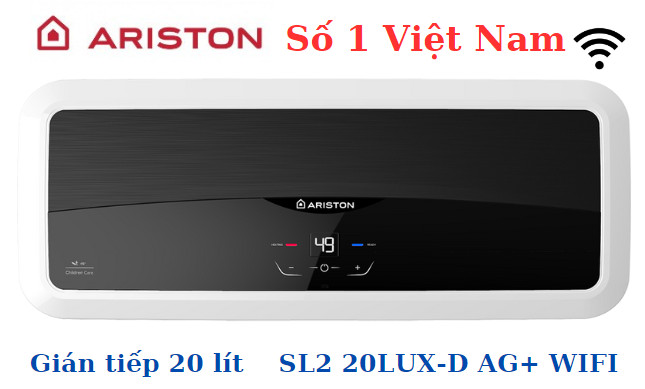 Máy nước nóng Ariston 20 lít SLIM2 20 LUX-D AG+ WIFI