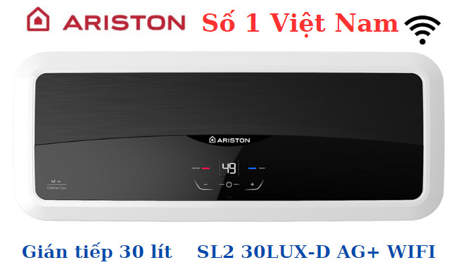 Máy nước nóng Ariston 30 lít SLIM2 30 LUX-D AG+ WIFI