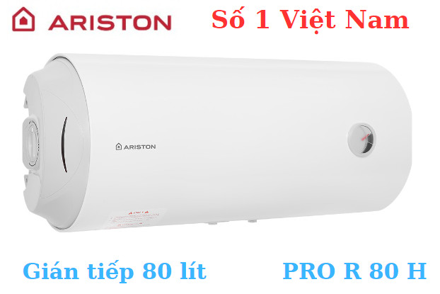Máy nước nóng gián tiếp Ariston 80 lít PRO R 80 H ngang
