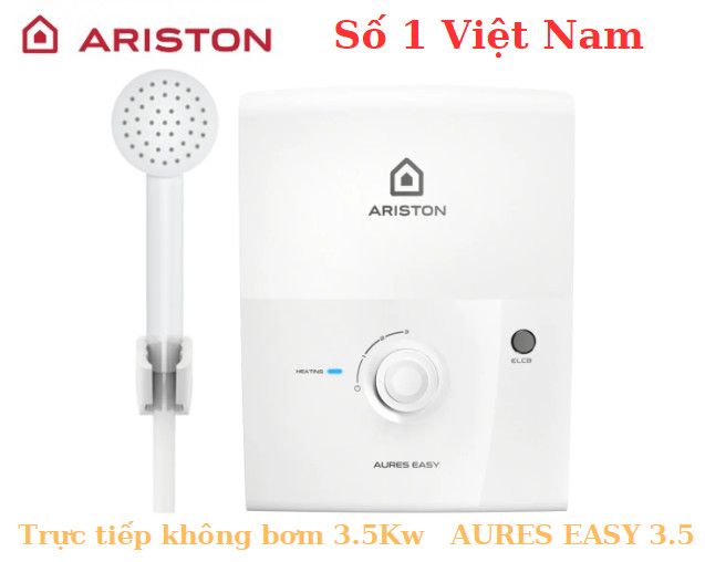 Máy nước nóng trực tiếp Ariston AURES EASY 3.5 không bơm