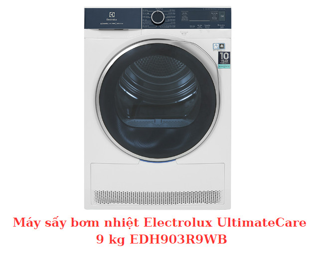 Máy sấy bơm nhiệt Electrolux UltimateCare 9 kg EDH903R9WB