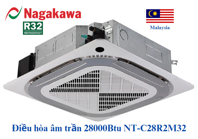 Điều hòa âm trần Nagakawa 28000BTU 1 chiều NT-C28R2M32
