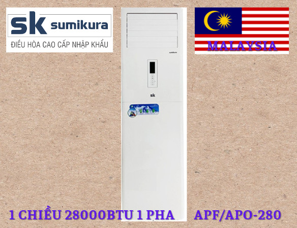 Điều hòa tủ đứng Sumikura 28.000BTU 1 chiều APF/APO-280