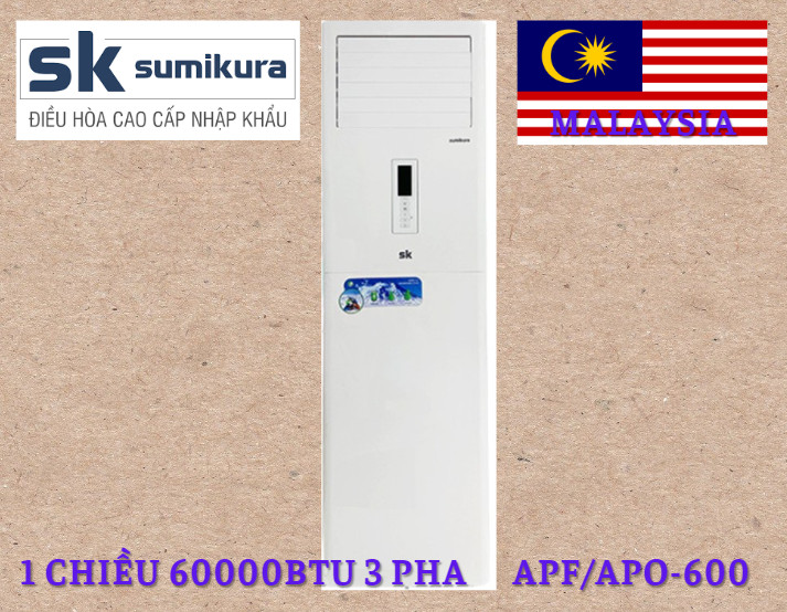 Điều hòa tủ đứng Sumikura 60.000BTU 1 chiều APF/APO-600