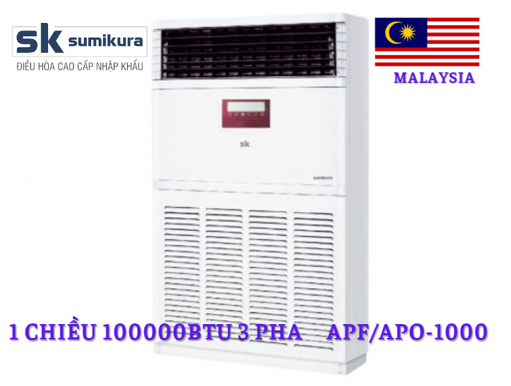 Điều hòa tủ đứng Sumikura 100.000BTU 1 chiều APF/APO-1000