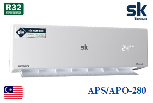 Điều hòa Sumikura 28000BTU 1 chiều APS/APO-280/MORANDI