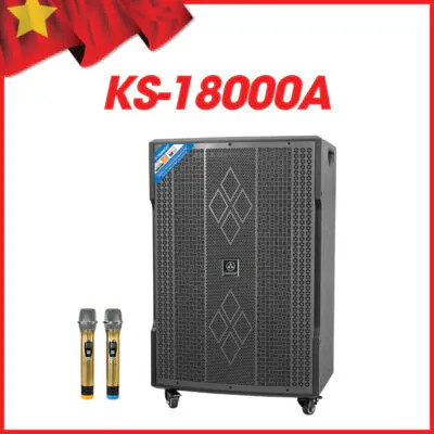 Loa kéo Dalton KS-18000A, 850W, Bass 50, 2 Mic