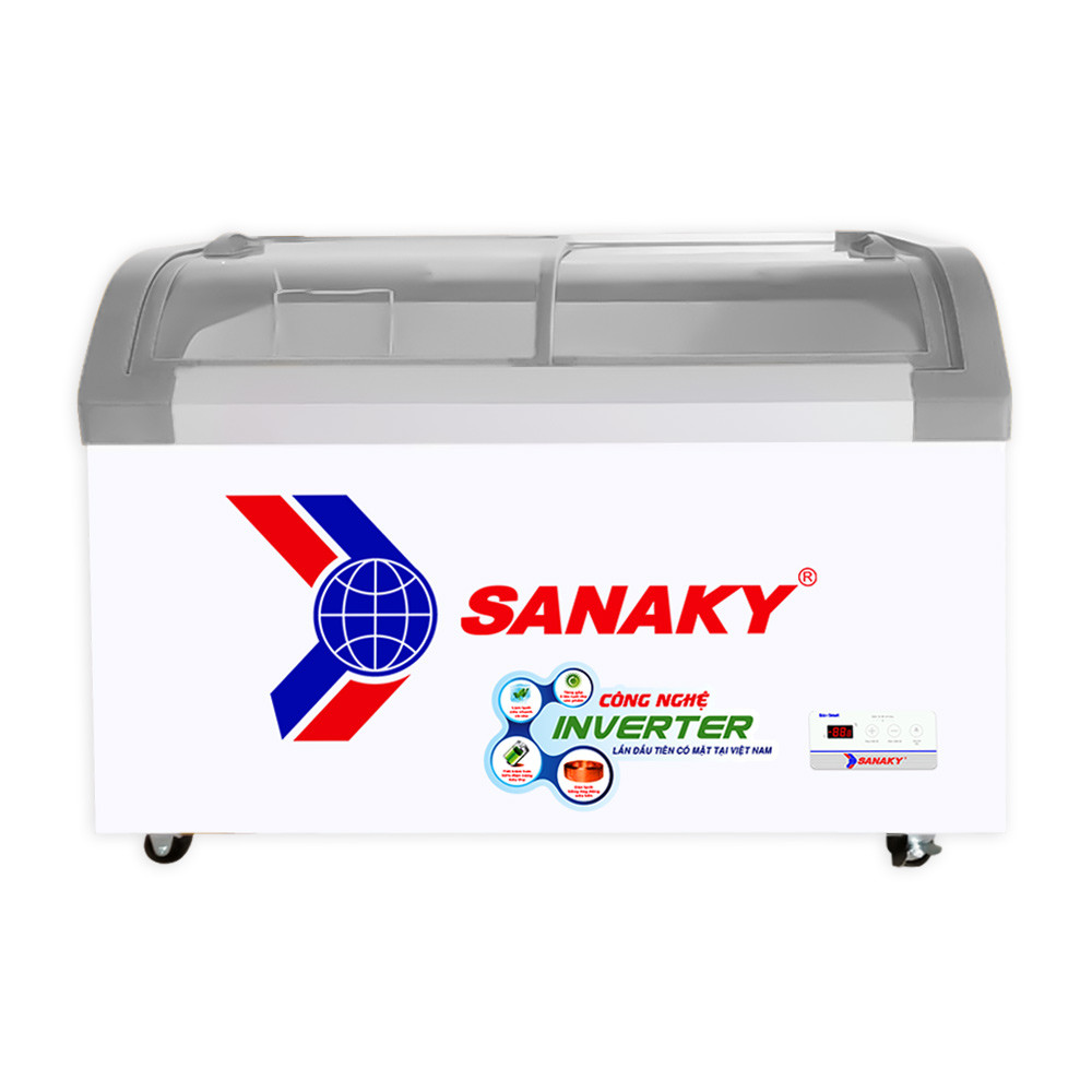 Tủ Đông mặt kính trưng bày Sanaky inverter 350 lít VH-4899K3B