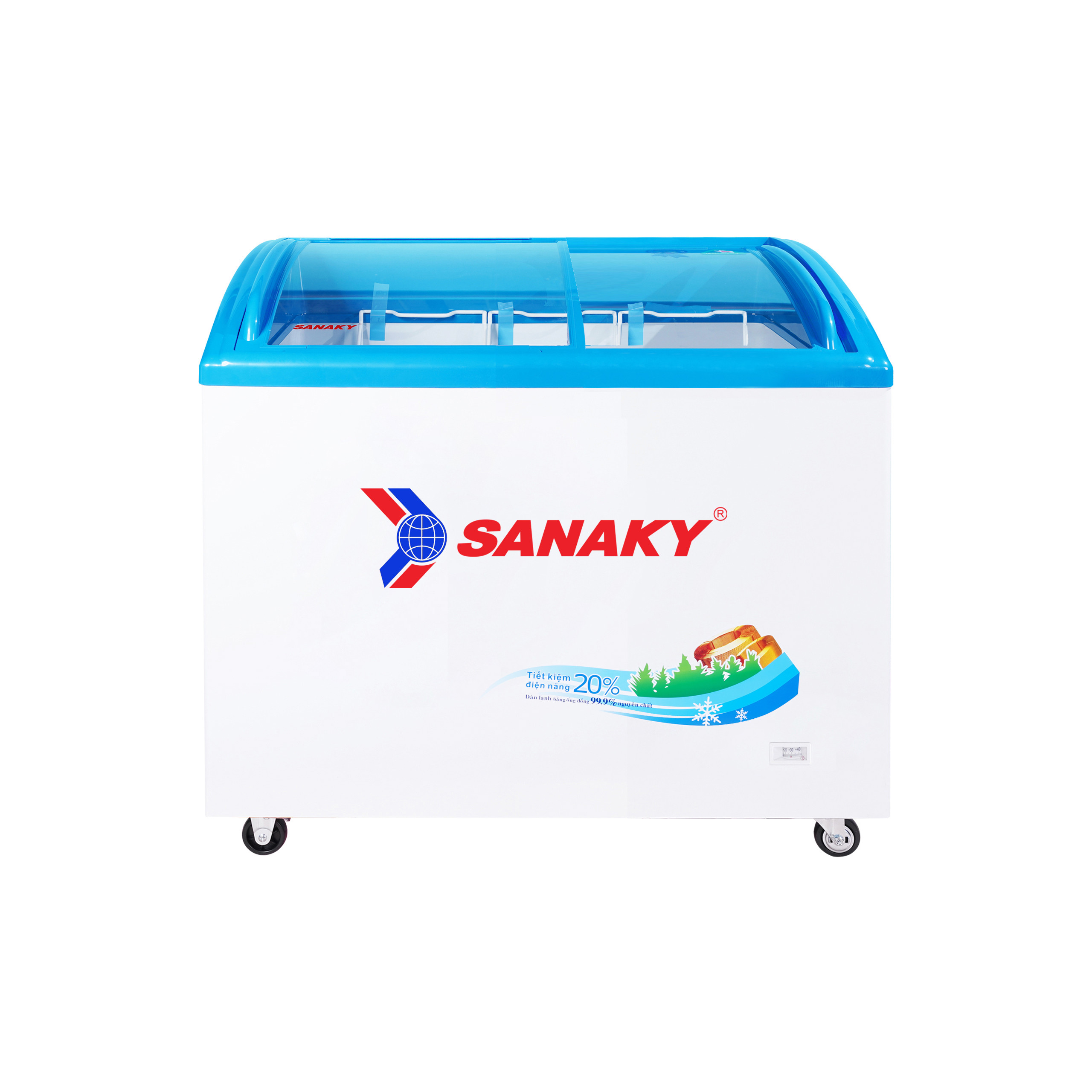 Tủ Đông mặt kính trưng bày Sanaky 211 lít VH-2899K
