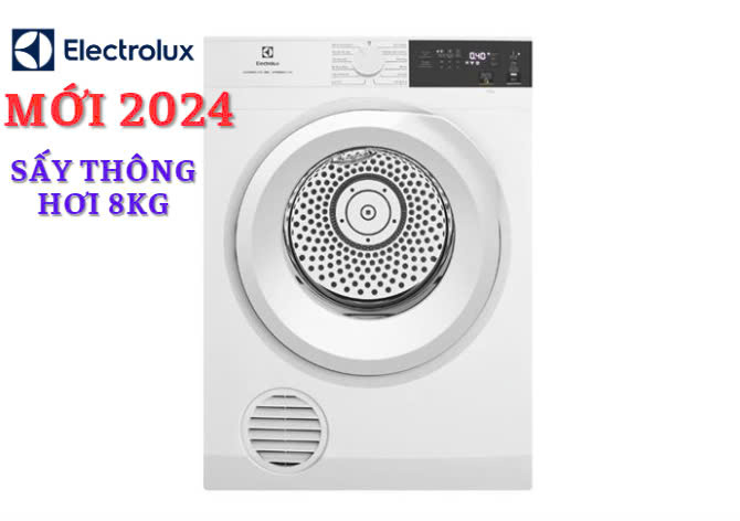 Máy sấy thông hơi Electrolux UltimateCare 8 kg EDV804H3WC