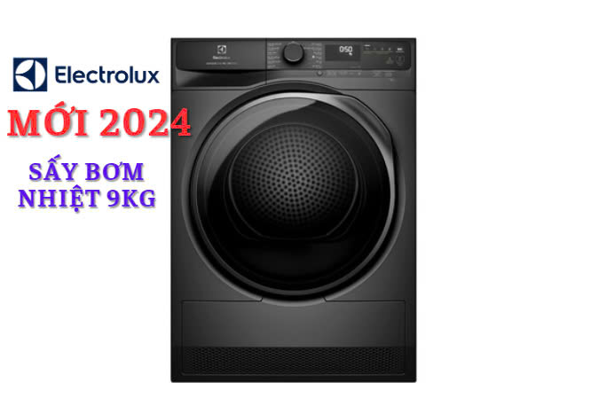 Máy sấy bơm nhiệt Electrolux 9 kg EDH903R7SC UltimateCare 700 màu xám đen