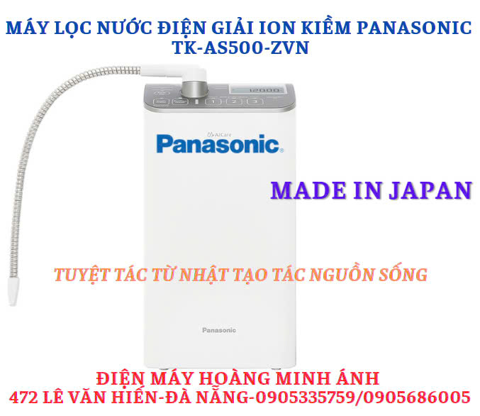 Máy lọc nước điện giải ion kiềm Panasonic TK-AS500-ZVN 3 tấm điện cực