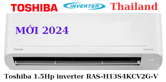 Máy lạnh Toshiba RAS-H13S4KCV2G-V inverter 1.5Hp model 2024