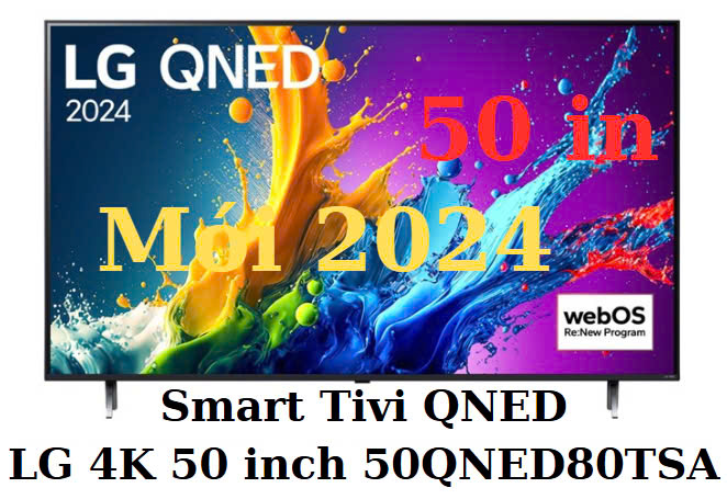Smart Tivi QNED LG 4K 50 inch 50QNED80TSA