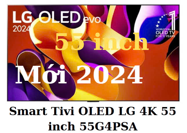 Smart Tivi OLED LG 4K 55 inch 55G4PSA