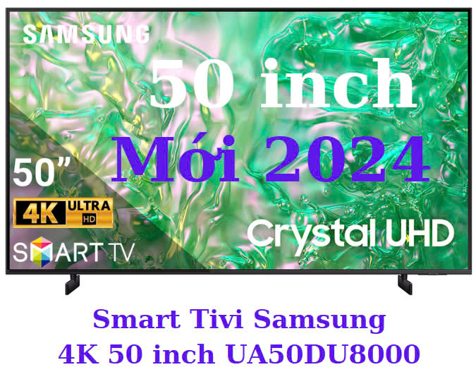 Smart Tivi Samsung 4K 50 inch UA50DU8000KXXV