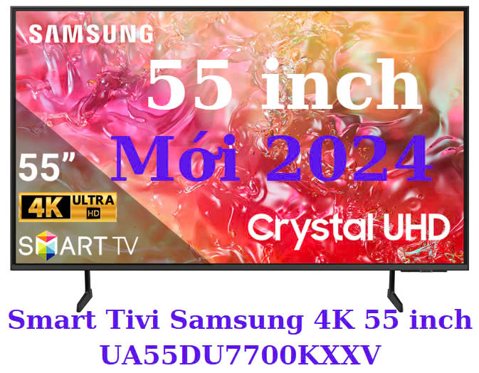Smart Tivi Samsung 4K 55 inch UA55DU7700KXXV