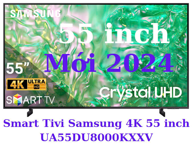 Smart Tivi Samsung 4K 55 inch UA55DU8000KXXV