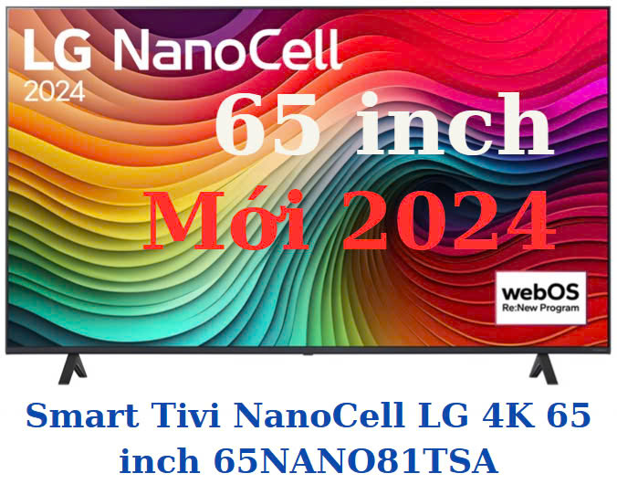 Smart Tivi NanoCell LG 4K 65 inch 65NANO81TSA