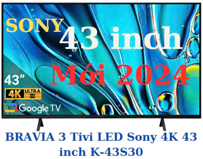 Google Tivi Sony 4K 43 inch K-43S30