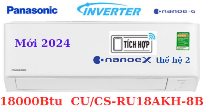 Điều hòa Panasonic Inverter 2 HP CU/CS-RU18AKH-8B