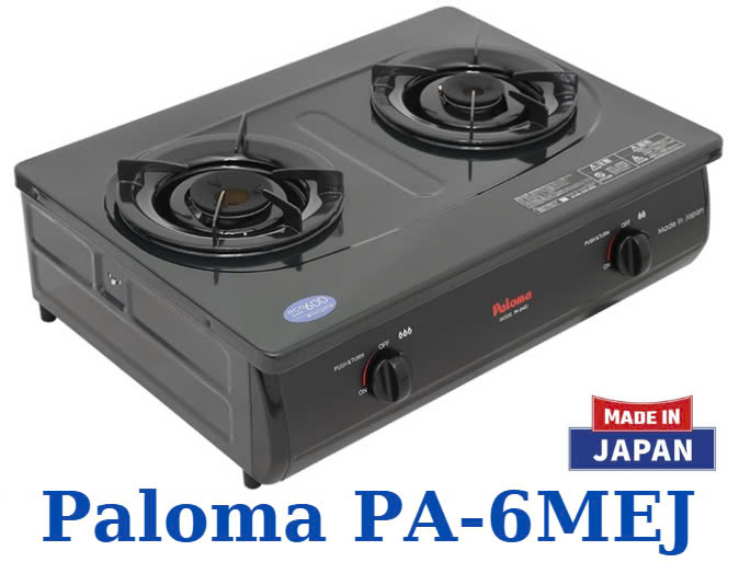 Bếp gas đôi Paloma PA-6MEJ - Nhập khẩu nguyên chiếc Nhật Bản