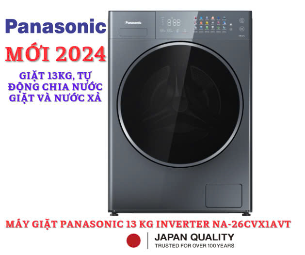 Máy giặt Panasonic 13 kg inverter NA-26CVX1AVT