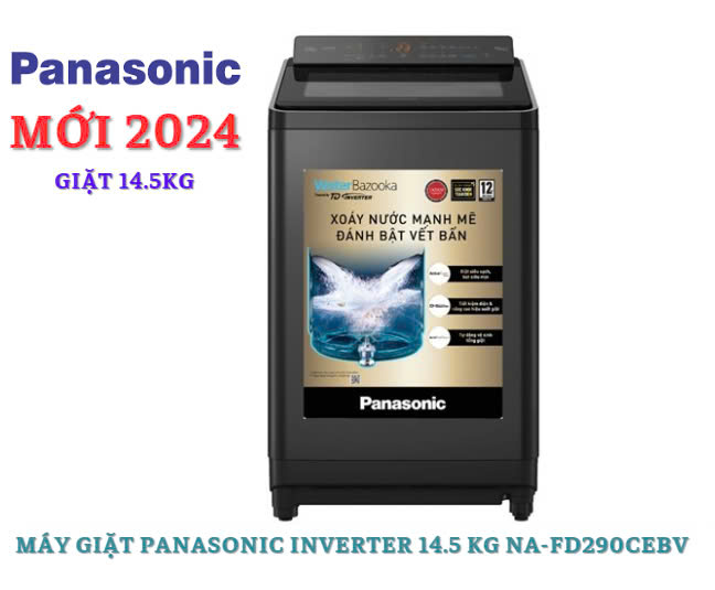 Máy giặt Panasonic Inverter 14.5 kg NA-FD290CEBV Mẫu mới 2024