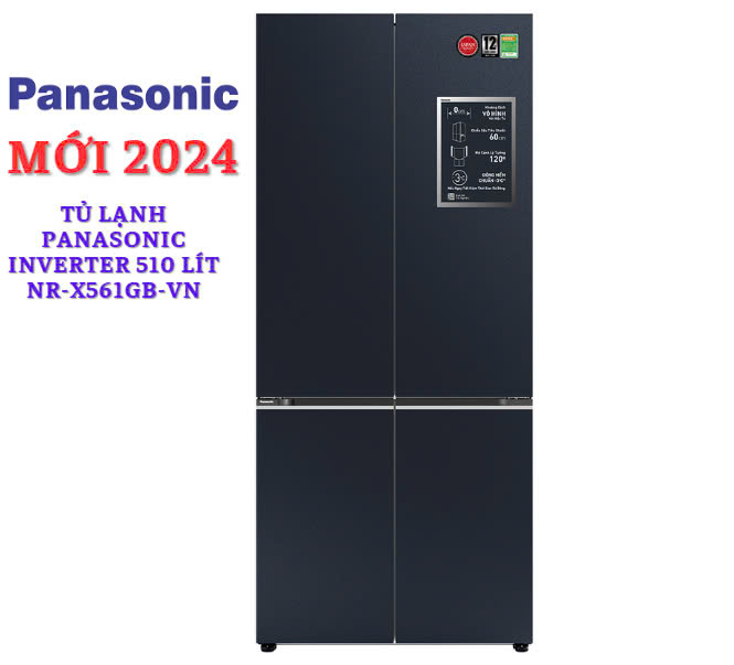 Tủ Lạnh Panasonic Inverter 510 lít NR-X561GB-VN Mẫu mới 2024