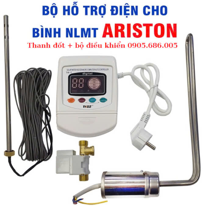 Bộ hỗ trợ điện năng lượng mặt trời Ariston + Bộ điều khiển thông minh + Cảm biến