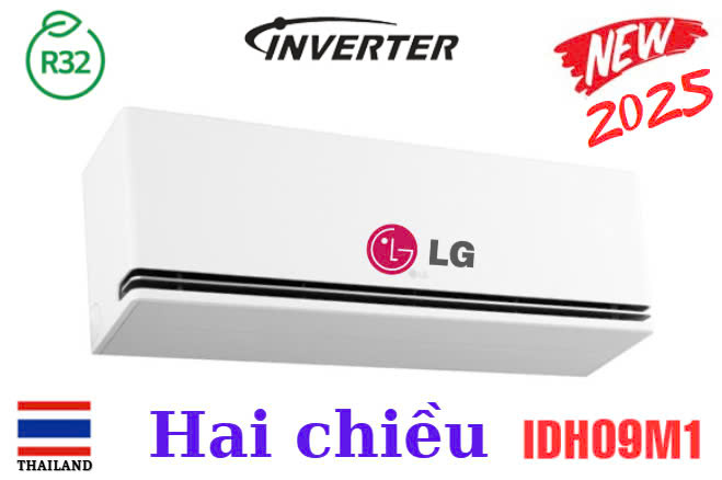 Điều hòa LG 2 chiều 9.000BTU inverter IDH09M1