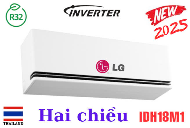 Điều hòa LG 2 chiều 18.000BTU inverter IDH18M1